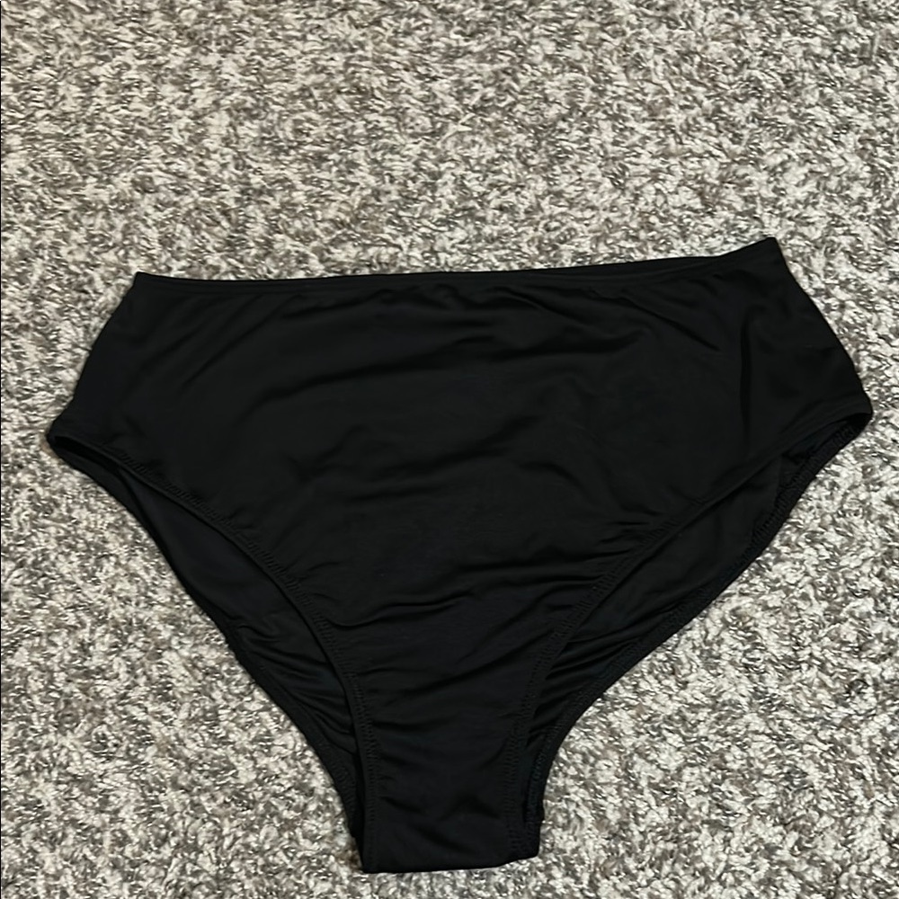 Pink Classic Black Women's Swim Bottom Size Large